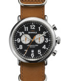 47mm Runwell Chronograph Men's Watch, Black/Tan