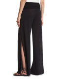 Tulle Palazzo Pants, Black