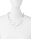 Large Baroque Pearl Necklace, 20"L