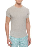 Tommy Crewneck Short-Sleeve T-Shirt, Gray