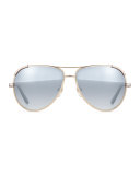 Metal Aviator Sunglasses