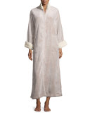 Faux-Fur Zip-Front Caftan, Plus Size