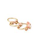 Pearly Bud Stacking Rings