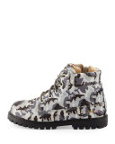 Atticus Camo Hiking Boot, Gray, Toddler/Youth