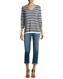 Organic Linen Striped Sweater 