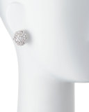 Monarch Florette Crystal Button Earrings