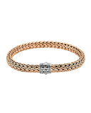 Classic Bronze Men's Woven Chain Bracelet