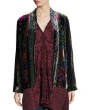 Tappa Silky Velvet Print Jacket 