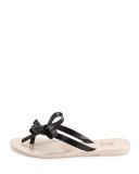 Harmonic II Bow Jelly Sandal, Black/Pink, Youth