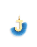 ABClick Letter J Mink Charm for Handbag, Multi