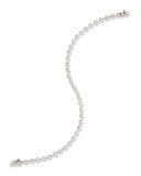 Spaced Diamond Line Bracelet in 18K White Gold, 2.0 tdcw