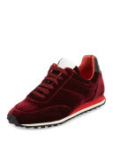 Dylan Velvet Low-Top Sneaker