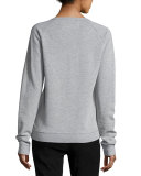 Str8up Raglan Sweatshirt, Gray/Blue