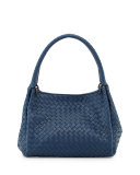 Parachute Small Intrecciato Tote Bag, Cobalt Blue