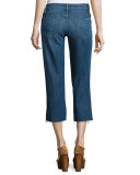 Sammi Flare-Leg Cropped Jeans, Stingray