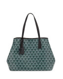 Marlborough Iphis-Print Tote Bag, Dark Green