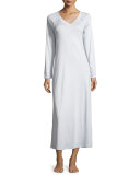 Pure Essence Long-Sleeve Gown, Blue Glow