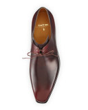 Arca Calf Leather Derby Shoe, Dark Burgundy