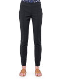 Melissa Slim-Fit Techno Pants, Black