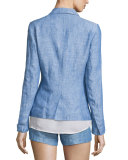 Merci Chambray Linen Shorts