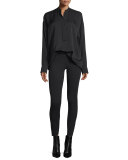 Stretch Reflex Leggings, Black