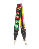 Tie-Dye Embroidered Guitar Strap for Handbag, Army