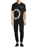 Zip-Pocket Jogger Pants, Black