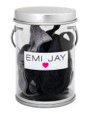Black Ombre Hair Ties in Paint Tin