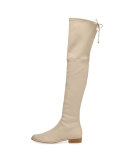 Lowland Leather Over-the-Knee Boot, Pan