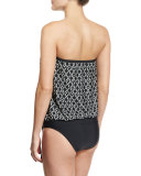 Geo Oasis Callia Bandini Swim Top, Black