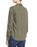 Military Long-Sleeve Shirt, Military Green