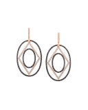 Affinity Black and White Diamond Statement Earrings