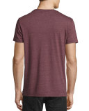 Classic Graphic Pocket T-Shirt, Maroon