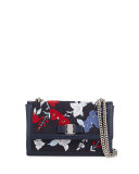 Ginny Medium Shoulder Bag, Blue/Multi