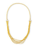 Vertigo Pave 24K Seven-Row Necklace