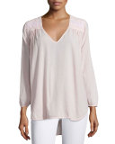 The Picnic V-Neck Shirt, Forever Pink