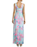 Sloane Printed Jersey Maxi Dress 