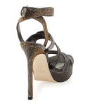 Soundtrack Glitter Platform Sandal, Pyrite