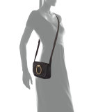 Eddie Besace Suede Serpent Shoulder Bag, Black