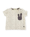 Creedence Stretch Jersey Bunny Tee, Gray, Size 6-24 Months