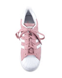 Superstar Original Fashion Sneaker, Clear Pink/White