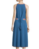 Savannah Sleeveless Embellished Midi Dress