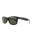 New Wayfarer Classic Sunglasses, Black