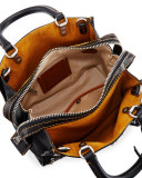 Rogue 25 Studded Leather Shoulder Bag, Black
