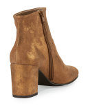 Leitzel Metallic Suede Bootie, Bronze