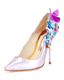 Harmony Metallic 3D Butterfly Pump, Rosa