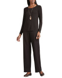 Straight-Leg Ponte Pants, Plus Size