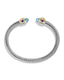 Renaissance Bracelet with Blue Topaz, Lapis, and Gold