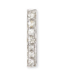 Small 14k Gold Diamond Bar Single Stud Earring