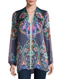 Houstein Printed Charmeuse Tunic